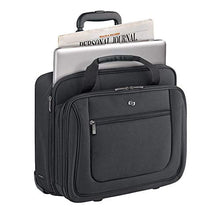 Load image into Gallery viewer, solo Bryant Rolling Bag with Wheels, Fits Up to 17.3-Inch Laptop, Black, 14" x 16.8" x 5"
