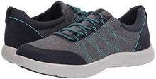 Load image into Gallery viewer, Clarks womens Adella Holly Sneaker, Navy Textile, 10 US
