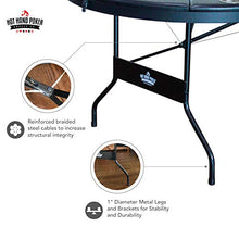 Load image into Gallery viewer, Hot Hand Poker, 10 Player Folding Poker Table, Water-Resistant Felt, Portable, Easy Storage and Transportation, No Assembly Required, 84" L x 42" W x 30" H
