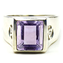 Load image into Gallery viewer, 55Carat Choose Your Color Real Gemstone Sterling Silver Birthstone Rings Bezel Style Handmade Size 5-12
