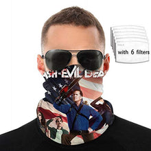 Load image into Gallery viewer, JosephHenkle Neck Gaiter Scarf Bandana Balaclava For Fishing?Running?Cycling Ash Vs The Evil Dead
