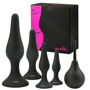 Hisionlee Sexy Toys 4PCS Anal Plug Set Silicone Anal Butt Plug Adult S –  PENNYPART.COM