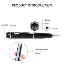 Load image into Gallery viewer, CAMXSW Hidden Pen Camera, Hidden Spy Pen Camera Tech Gadget 1080P High Reslution DVR, Video Camcorder, Webcam, HD Business Portable Spy Pen Camera, Mini Security &amp; Surveillance
