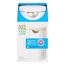 Load image into Gallery viewer, Munchkin Diaper Pail Baby Registry Starter Set, Powered by Arm &amp; Hammer, Includes 1 Month Refill Supply and Baking Soda Puck
