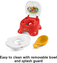 Load image into Gallery viewer, Fisher-Price Daniel Tiger's Neighborhood Potty - Daniel Tiger &amp; Friends Themed Convertible Toddler Training Toilet with Potty Ring &amp; Stepstool
