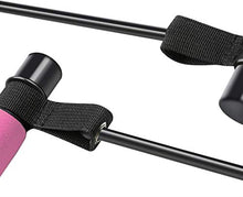 Load image into Gallery viewer, Artoflifer Exercise Resistance Band Yoga Pilates Bar Kit Portable Pilates Stick Muscle Toning Bar Home Gym Pilates with Foot Loop for Total Body Workout (Pink)
