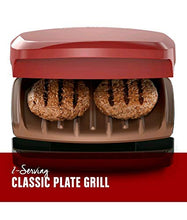 Load image into Gallery viewer, George Foreman Non-Stick Copper Infused Coating 2 Serving Grill &amp; Panini Press
