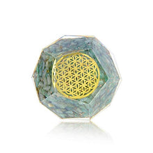 Load image into Gallery viewer, Orgonite Crystal – Chakra Healing Energy Generator Emf Protection – Green Aventurine Orgonite Dodecahedron Crystal for – Healing Heart Infant Physical Growth Meditation Tool
