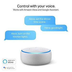 Kasa Smart Plug by TP-Link, Smart Home WiFi Outlet Works with Alexa, Echo, Google Home & IFTTT, No Hub Required, Remote Control, 15 Amp, UL Certified, 1-Pack (HS100)
