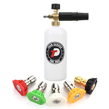 Load image into Gallery viewer, Tool Daily Foam Cannon with 1/4 Inch Quick Connector, 1 Liter, 5 Pressure Washer Nozzle Tips
