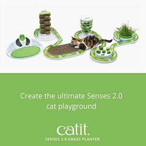 Catit Senses 2.0 Cat Grass Planter, Interactive Cat Toys