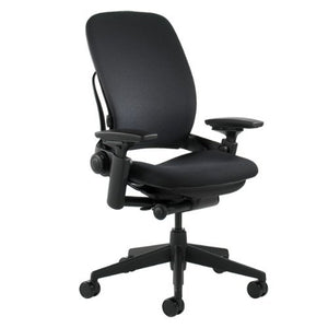 Steelcase Leap Fabric Chair, Black,46216179FBL (Renewed)