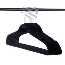 Load image into Gallery viewer, Home-it Premium Velvet Hangers Heavy Duty Clothes Hook Swivel 360-Ultra Thin, (50 Pack)
