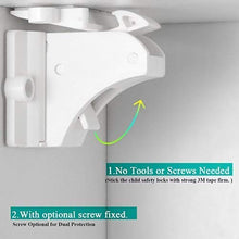 Load image into Gallery viewer, 16 Pack Child Safety Magnetic Cabinet Locks - Vmaisi Children Proof Cupboard Baby Locks Latches - Adhesive for Cabinets &amp; Drawers and Screws Fixed for Durable Protection
