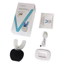 Load image into Gallery viewer, V-White Electric Toothbrush Adults - Ultrasonic U-Shaped Toothbrushes for Teeth Whitening - 360° Mouth Cleansing, Hands free Gums Protection - Wireless Charging &amp; LED Light - Waterproof IPX7 Certified
