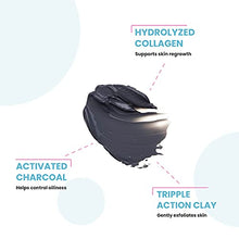 Load image into Gallery viewer, One Living Earth Collagen Facial Mask for Women - Collagen, Triple Action Clay &amp; Charcoal - 6oz
