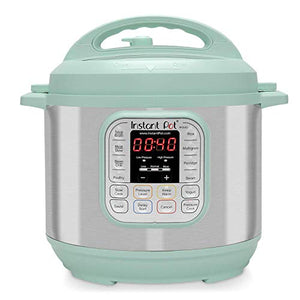 Instant Pot Duo 7-in-1 Electric Pressure Cooker, Slow Cooker, Rice Cooker, Steamer, Saute, Yogurt Maker, and Warmer, 6 Quart, Teal, 14 One-Touch Programs