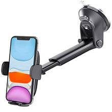 Load image into Gallery viewer, Suction Cup Car Phone Holder Mount, Dashboard/Windshield/Window Phone Holder for Car with Ultra Sticky Gel Pad, Compatible With iPhone, Samsung, 4-6.8 Inch Cell Phones, Thick Case &amp; Big Phone Friendly
