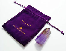 Load image into Gallery viewer, Amethyst Healing Crystal Wand Pointed &amp; Faceted Prism Bar for Reiki Chakra Meditation Therapy Deco
