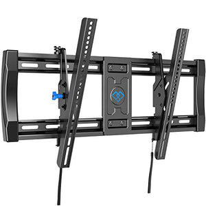 PERLESMITH Tilting TV Wall Mount Bracket for Most 40-82 Inch LED LCD OLED 4K Curved Flat Screen TVs - 12 ° Tilt Mounting Bracket with VESA 600x400mm Holds up to 135 LBS, Can Be Leveled