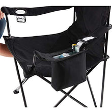 Load image into Gallery viewer, Coleman Camp Chair with 4-Can Cooler | Folding Beach Chair with Built In Drinks Cooler | Portable Quad Chair with Armrest Cooler for Tailgating, Camping &amp; Outdoors , Black, Roomy seat: 24&quot;
