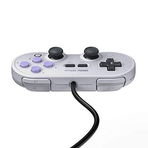 USB Game Controller for PC, 8Bitdo SN30 Pro Wired Controller/Gamepad for Raspberry Pi, Laptop and Nintendo Switch - (SN Edition)