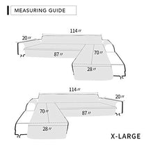 Load image into Gallery viewer, Easy-Going Sofa Slipcover L Shape Sofa Cover Sectional Couch Cover Chaise Lounge Cover Reversible Sofa Cover Furniture Protector Cover for Pets Kids Children Dog Cat (X-Large, Dark Gray/Dark Gray)
