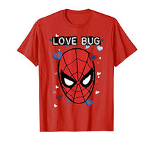 Load image into Gallery viewer, Marvel Valentine's Day Spider-Man Love Bug Portrait T-Shirt
