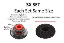 Load image into Gallery viewer, 3X Ultra Comfort Eartips Ear Buds Replacement Earphone Ear Tips Kits Earpads Foam Set Cushion for Plantronics Voyager 5200 5220 5210 Series Bluetooth Headset Headphone (Medium M)
