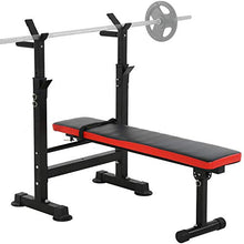Load image into Gallery viewer, Adjustable Weight Bench Workout Bench for Full Body Exercise Olympic Weight Bench Folding Barbell Rack Stand
