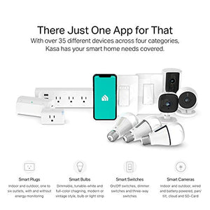 Kasa Smart Light Switch by TP-Link, Single Pole, Needs Neutral Wire, 2.4Ghz WiFi Light Switch Works with Alexa and Google Assistant, UL Certified, 1-Pack (HS200), White