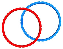 Load image into Gallery viewer, Genuine Instant Pot Sealing Ring 2-Pack - 6 Quart Red/Blue (Renewed)
