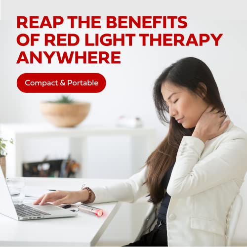 Load image into Gallery viewer, Exerscribe Red Light Therapy for Face and Body Use - RedTonic Handheld LED Infrared Light Device with 630nm, 660nm & 850nm Wavelengths