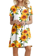 Load image into Gallery viewer, POPYOUNG Women's 2022 Casual Summer Dresses Tshirt Beach Dress XLarge, Floral SF-W
