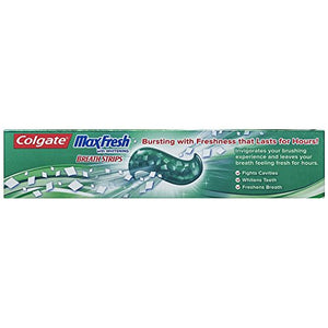 Colgate Max Fresh Whitening Toothpaste with Breath Strips, 6 Oz, Limited Edition, Clean mint, 24 Ounce (Pack of 4)