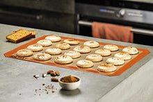 Load image into Gallery viewer, Silpat Perfect Macaron Non-Stick Silicone Baking Mat, 11-5/8&quot; x 16-1/2&quot;, Orange
