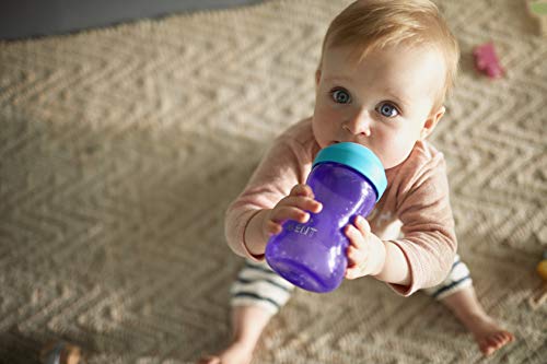 Philips AVENT My Grippy Spout Cup, 10oz, 2pk, Pink/Purple, SCF801/22, Multi