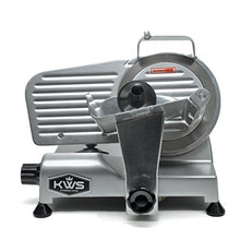 Load image into Gallery viewer, KWS Premium MS-6SS 200w Electric Meat Slicer 6-Inch Stainless Steel Blade, Frozen Meat/Deli Meat/Cheese/Food Slicer Low Noises Commercial and Home Use
