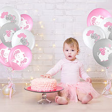Load image into Gallery viewer, 45 Pieces 12 Inch Elephant Latex Balloon Little Peanut Baby Shower Elephant Balloon for Baby Boy Girl Elephant Animal Themed Birthday Party Supplies Indoor Outdoor Decor (Pink)
