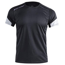 Load image into Gallery viewer, visionreast Men's Sports T-Shirt Stretch Tee Short Sleeve Raglan Sleeve Running Gym Bodybuilding Athletic Tee Shirts

