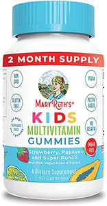 Kids Vitamins | Sugar Free | 2 Month Supply | Kids Multivitamin Gummies Made with Organic Ingredients | Multivitamin for Kids Gummy for Immune Support | Vegan | Non-GMO | Gluten Free | 60 Count