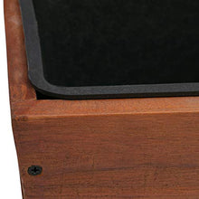 Load image into Gallery viewer, Amazon Basics Recycled Wood Deck Rectangular Hanging Planter, 2-Pack, Brown, Classic, Rustic, 18.9&quot; x 7.87&quot; x 7.5&quot;
