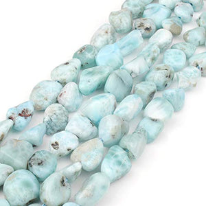 Love Beads Natural Stone Irregular Genuine Larimar Stone Beads 4-7mm Beads for Jewelry Making DIY Beads Bracelets 15inches