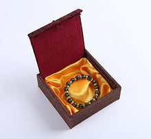 Load image into Gallery viewer, BOYULL Feng Shui Chrysoprase inscribed in Sanskrit Wealth Porsperity 10mm Bracelet, Attract Wealth and Good Luck, Deluxe Gift Box Included

