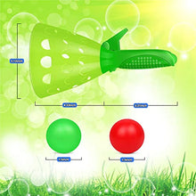 Load image into Gallery viewer, Outdoor Indoor Game Activities for Kids, Pop-Pass-Catch Ball Game with 4 Catch Launcher Baskets and 6 Balls, Birthday Party Favors Gifts Summer Beach Sport Toys for Kids Age 5 6 7 8 9 10+ and Adults
