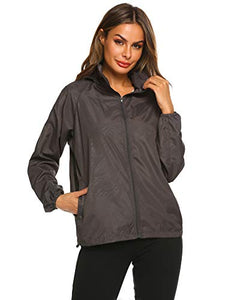 New fashion Waterproof Climbing Running Outdoor Hoodie Coat Sport Cycling Jacket Medium Gray