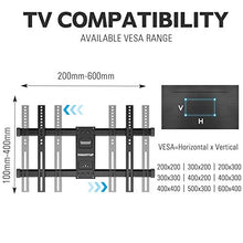 Load image into Gallery viewer, MOUNTUP Full Motion TV Wall Mount Bracket for 42-70 Inch Flat Screen/Curved TVs, Wall Mount TV Bracket - Articulating Arms with Smooth Extension, Swivel, Tilt, Max VESA 600x400mm and 100LBS, MU0012
