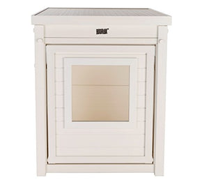 ecoFlex Litter Loo, Litter Box Cover/End Table, Antique White, Standard