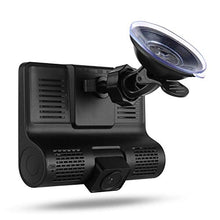Load image into Gallery viewer, 1080P 170°Wide Angle,4&quot; Dual Lens HD Car DVR Rearview Video Dash Cam Recorder Camera LCD Screen G-Sensor, WDR, Parking Monitor, Loop Recording, Motion Detection
