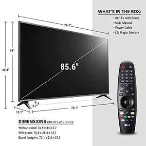 LG 86UN8570PUC Alexa Built-In UHD 85 Series 86" 4K Smart UHD TV (2020)